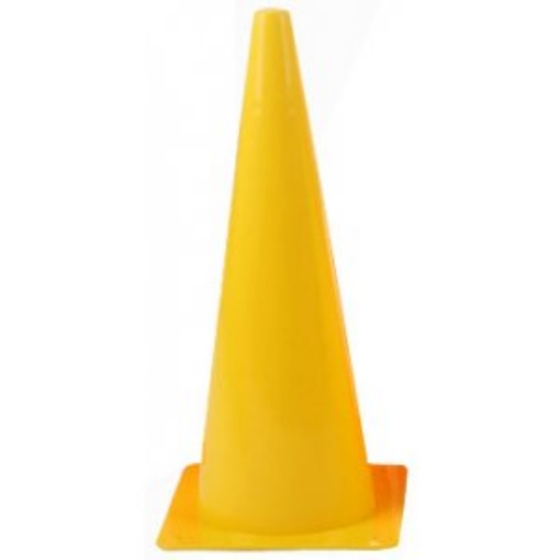 Obrazek Plastikowy stożek treningowy 45 cm - Żółty 
