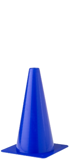 Obrazek Plastikowy stożek treningowy 23 cm - Niebieski 