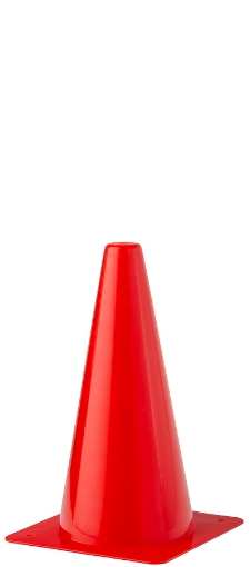 Obrazek Plastikowy stożek treningowy 23 cm - Czerwony