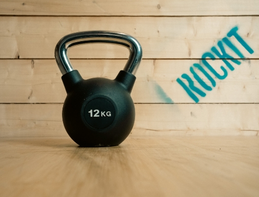 Obrazek Czarny kettlebell 12 kg