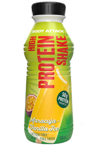 Obrazek High Protein Shake - Marakuja i lody waniliowe 500ml