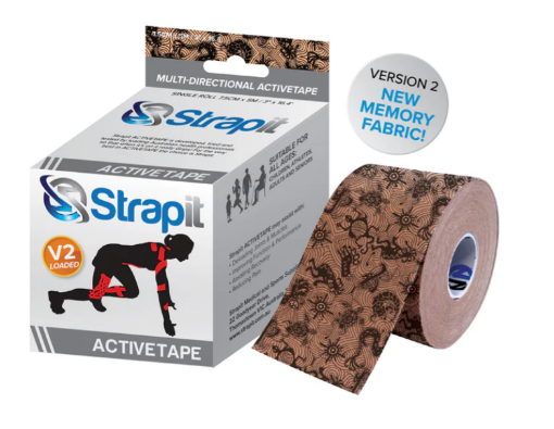 Obrazek ACTIVETAPE 7,5CM x 5M - BEŻ/CZARNY