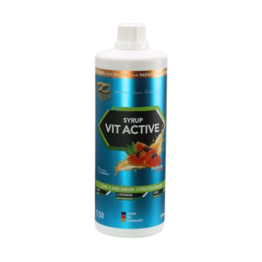 Obrazek SYROP VITACTIVE + L-KARNITYNA - 1000ML PAPAJA