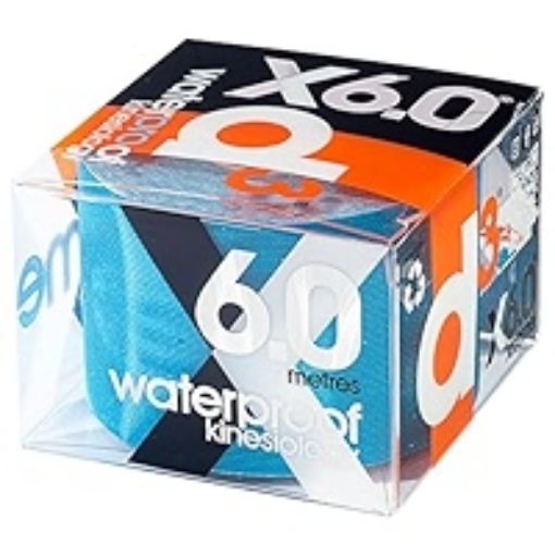 Obrazek Taśma kinezjologiczna d3Tape X6.0 Waterproof - Niebieski elektryczny, 5 cm x 6 m