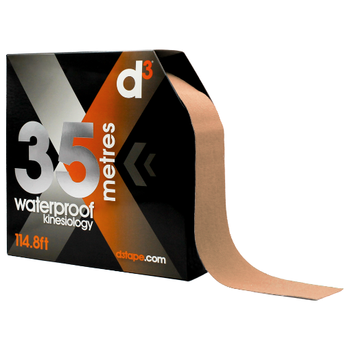 Obrazek X35 Beżowa taśma kinezjologiczna 5cm x 35m - d3Tape