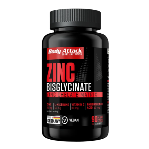 Obrazek Zinc Bisglycinate  (90 Kapsułek) Body Attack