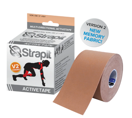Obrazek DYNAMIC ACTIVETAPE 5CM x 5M – BEŻOWA W PASKI