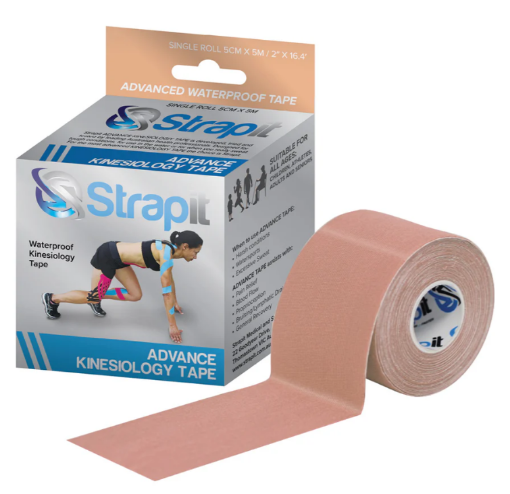 Obrazek Taśma do kinesiotapingu Advance 5cm x 5m Beżowa – Strapit