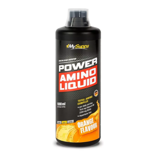 Obrazek My Supps Power Amino Liquid – 1L pomarańcza – Body Attack