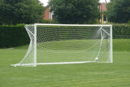 Obrazek Poarta Fotbal Aluminiu 7.32x2.44 m, cu cadru fix de sol