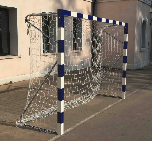 Obrazek Poarta handbal fixa 3x2m, aluminiu 80x80mm, cu socluri