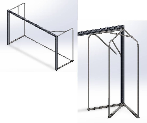 Obrazek Poarta Handbal Aluminiu - 3x2m, pliabila