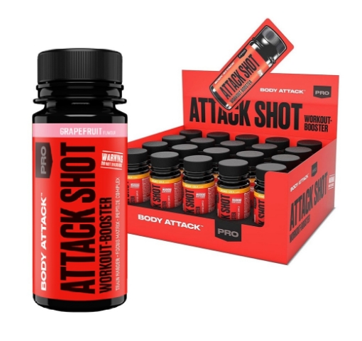 Obrazek ATTACK SHOTS  20 x 60ml - Grejpfrut