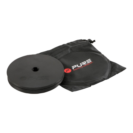 Obrazek ZESTAW 10 PŁASKICH SERWETEK P2I CZARNYCH