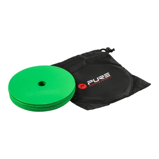 Obrazek ZESTAW 10 PŁASKICH ZIELONYCH ZNAKÓW P2I