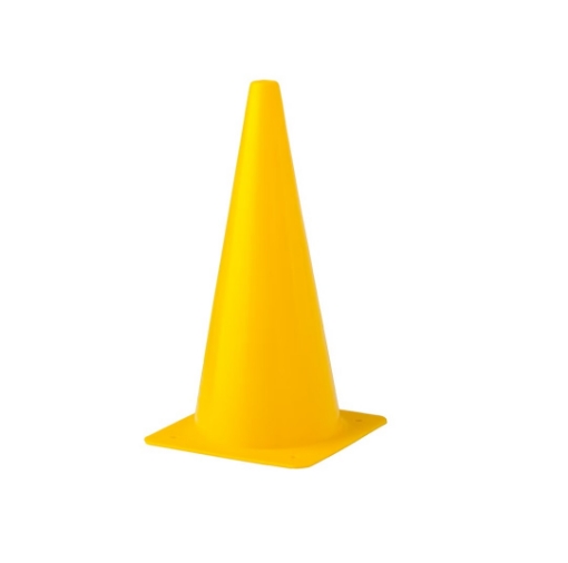Obrazek Plastikowy stożek treningowy 38cm - Żółty 