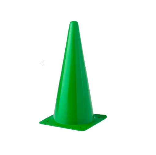 Obrazek Plastikowy stożek treningowy 38 cm - Zielony