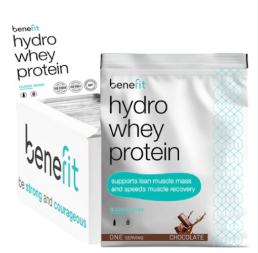 Obrazek Hydro Whey Protein 34 g Căpșuni & Banane - Benefit
