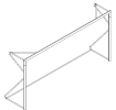 Obrazek Przenośna aluminiowa bramka piłkarska 4 × 2 m — Ø80 mm z siatką w zestawie — VI 6028