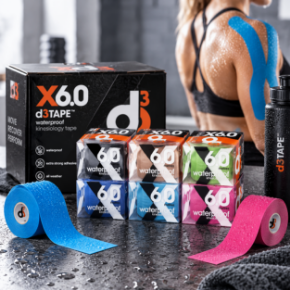 Obrazek dla kategorii d3Tape X6.0 Waterproof – taśma kinezjologiczna 5 cm x 6 m